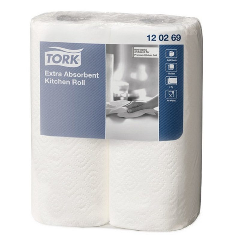 98.059 Pallet kitchen rolls / household paper, 2-ply, cellulose, Tork, 768 rolls