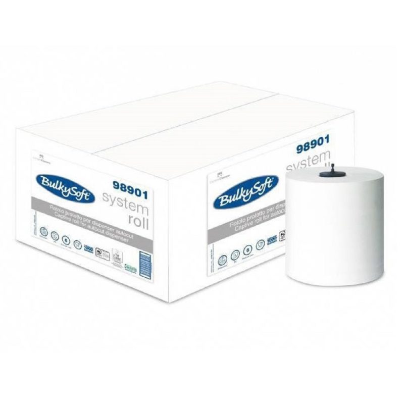 98.157 Papierhandtuchrolle BulkySoft 3 Lagig 100m, inkl. Tork-Matic H1 Adapter