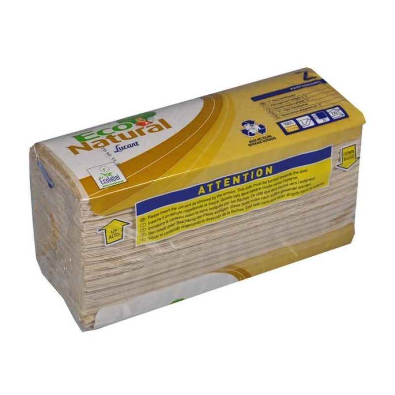 Paper towel Z-Fold Recycling 2-ply Eco Natural