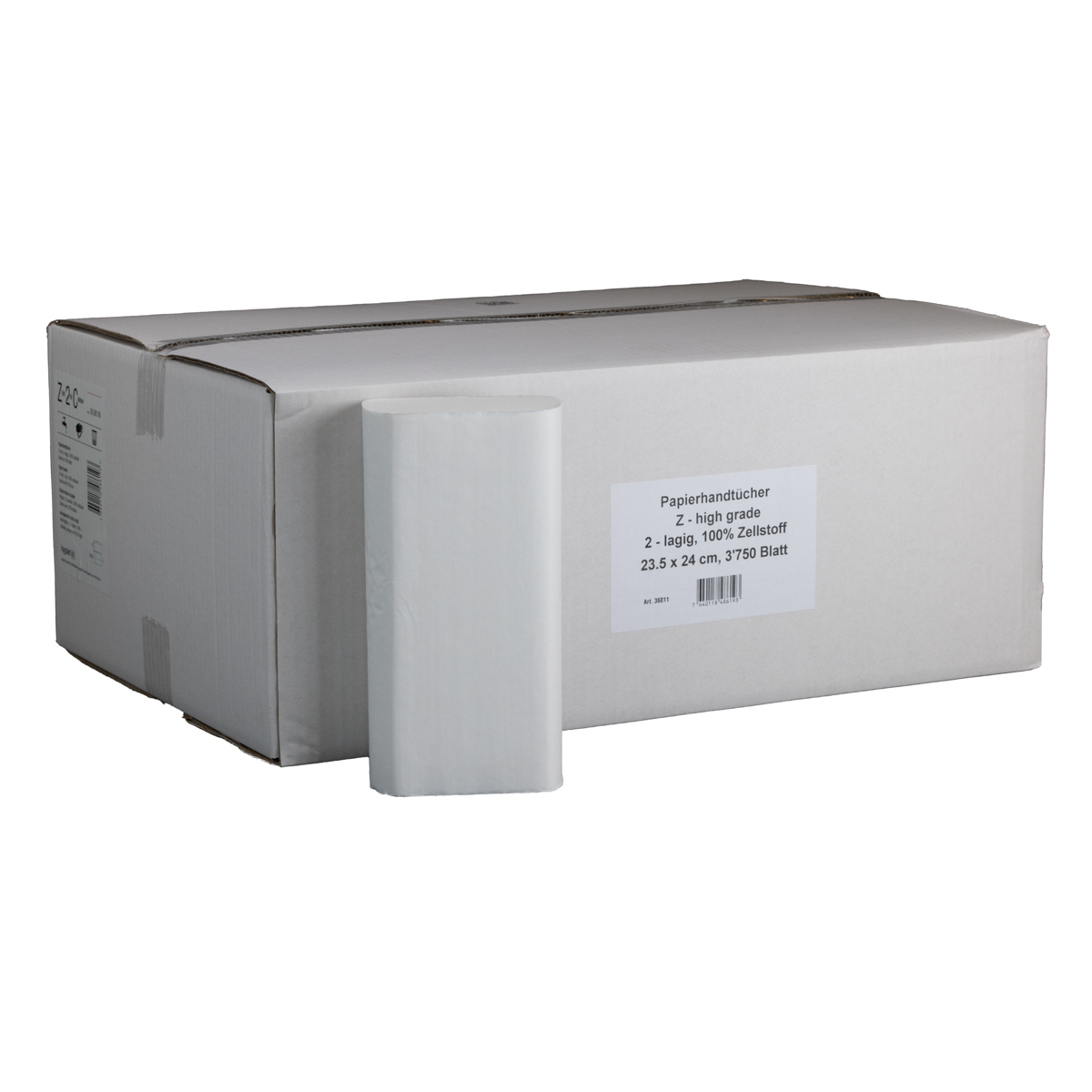 elos falthandtuchpapier eco 1-lagig z-falz 250x230mm