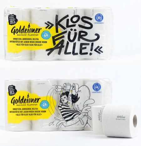 Goldeimer WC-Papier Sack à 8 Rollen