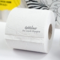 Goldeimer WC-Papier Rolle mit Druck