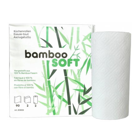 Palette household paper kitchen roll, bamboo pulp, Bamboo Soft, 640 rolls