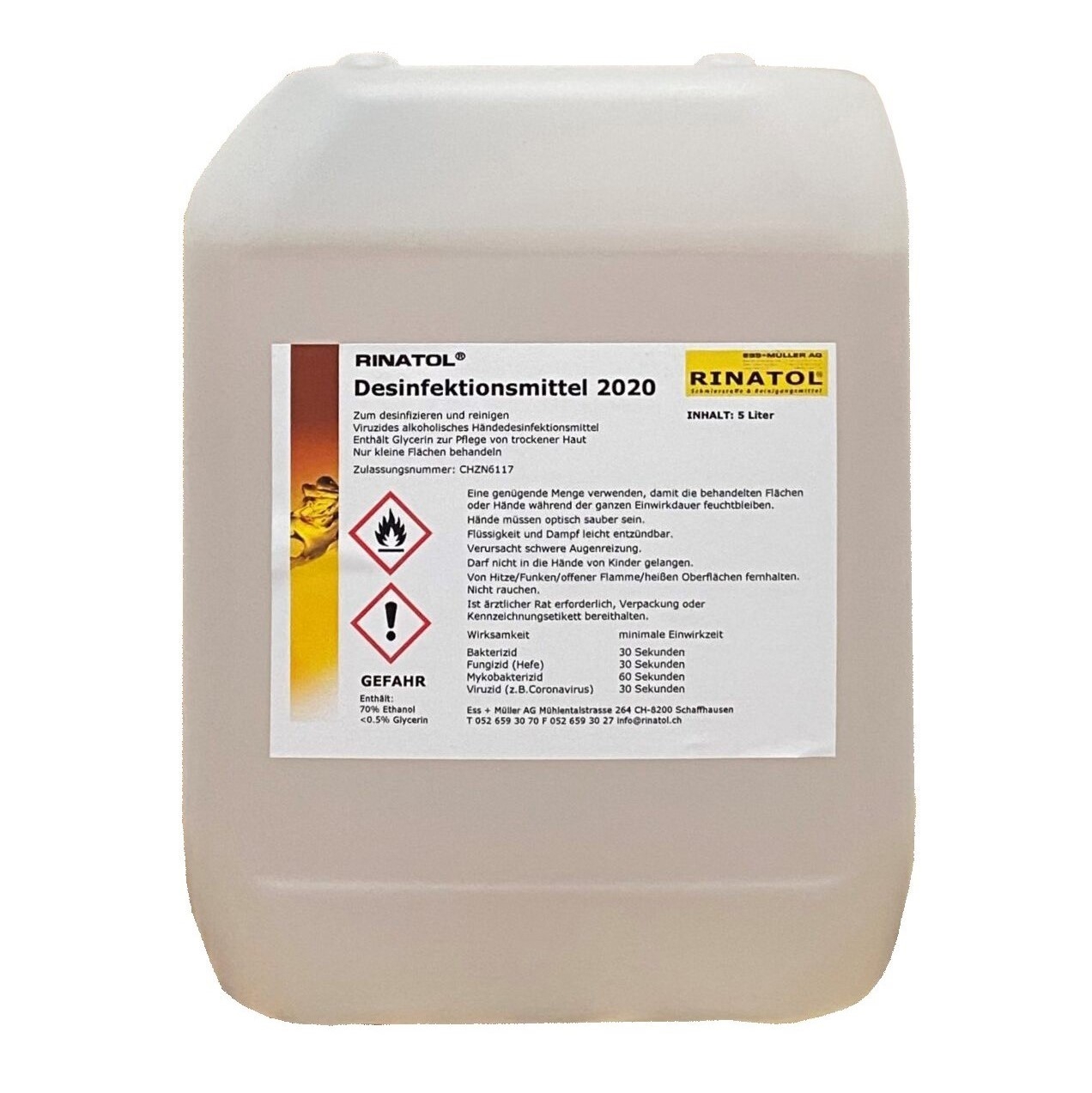 BioFormel DC Flächendesinfektionsmittel 5L – Gebrauchsfertig, Begrenzt Viruzid PLUS, Für Praxen, Schulen & Gewerbe, Made In Germany