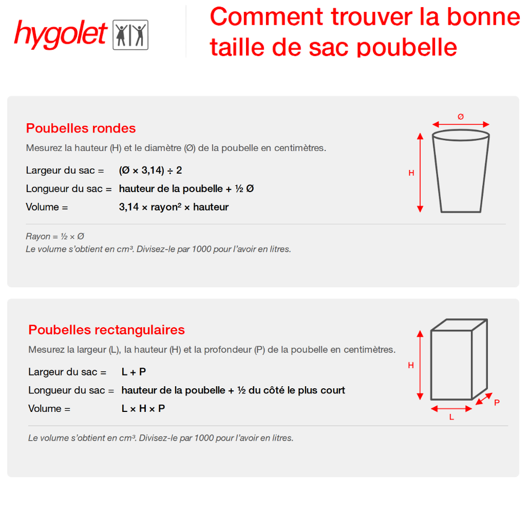Taille De Sac Poubelle FR